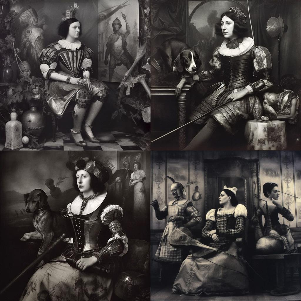 Joel-Peter Witkin style, Midjourney V5, render 1 of 4