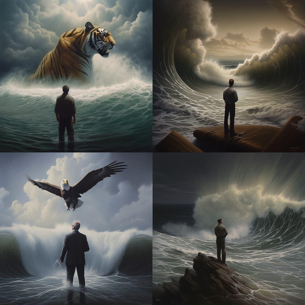 Joel Rea style, Midjourney V5, render 1 of 4