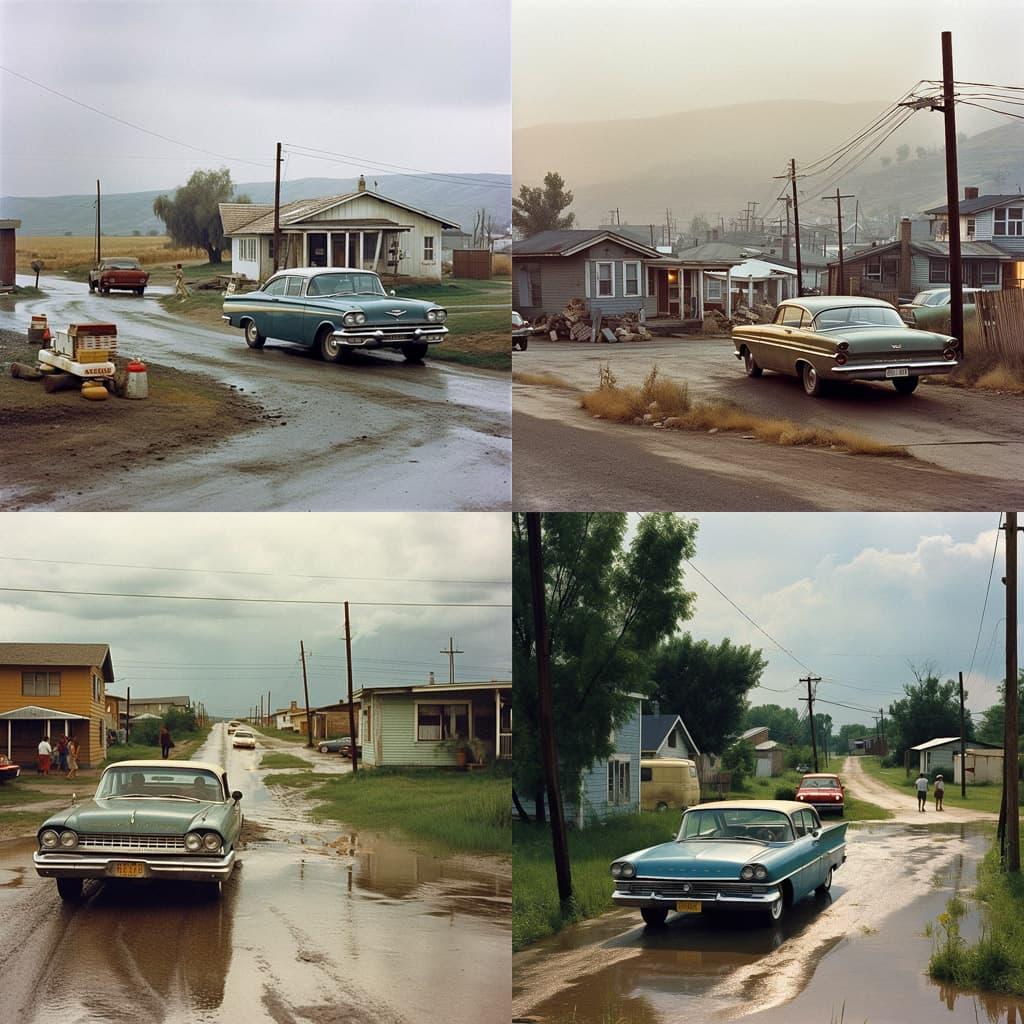Joel Sternfeld style, Midjourney V5, render 1 of 4