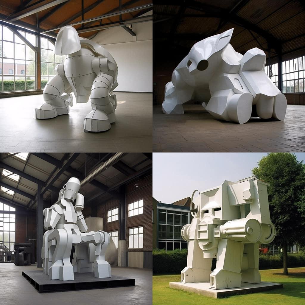 Joep van Lieshout style, Midjourney V5, render 1 of 4