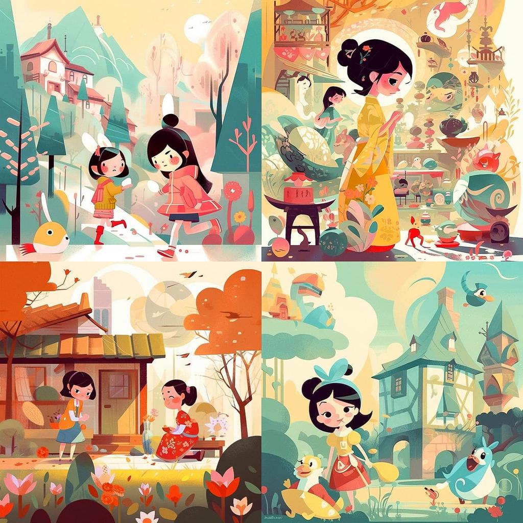Joey Chou style, Midjourney V5, render 1 of 4