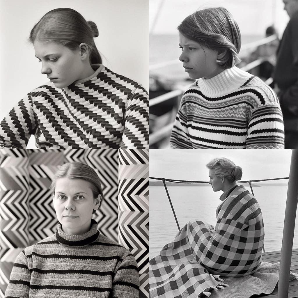 Johanna Gullichsen style, Midjourney V5, render 1 of 4