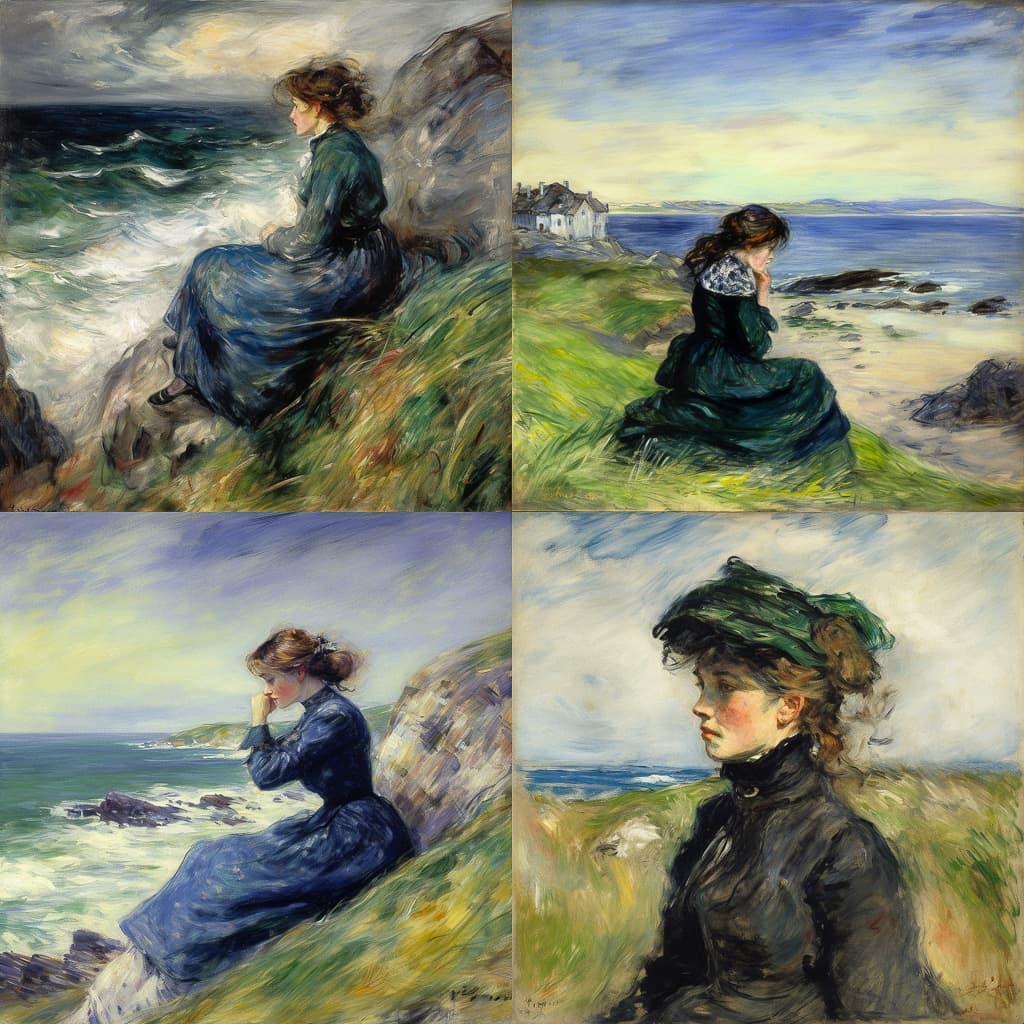 John Butler Yeats style, Midjourney V5, render 1 of 4