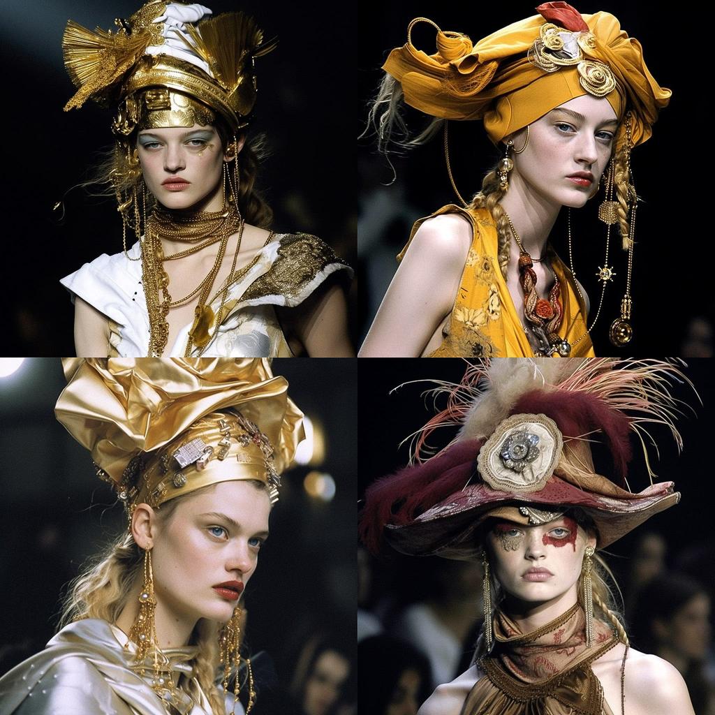 John Galliano style, Midjourney V5, render 1 of 4