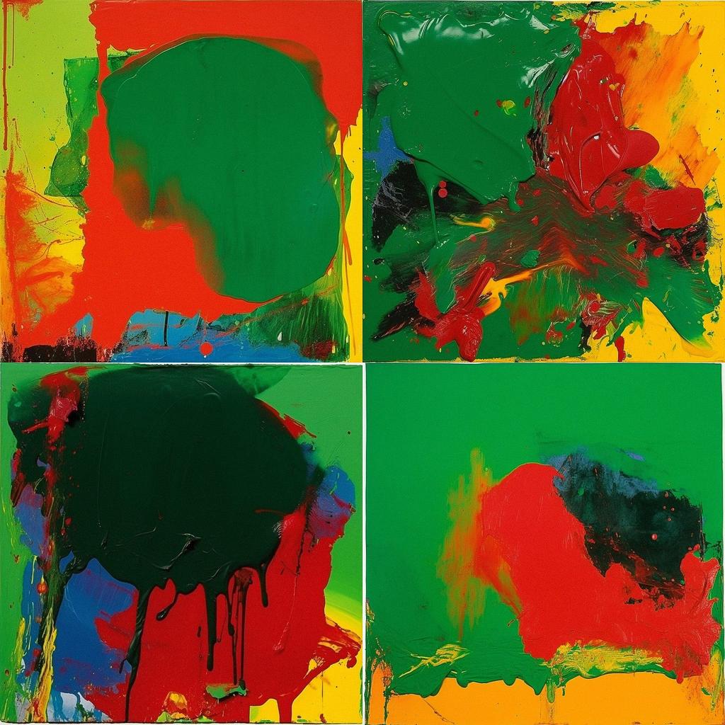 John Hoyland style, Midjourney V5, render 1 of 4