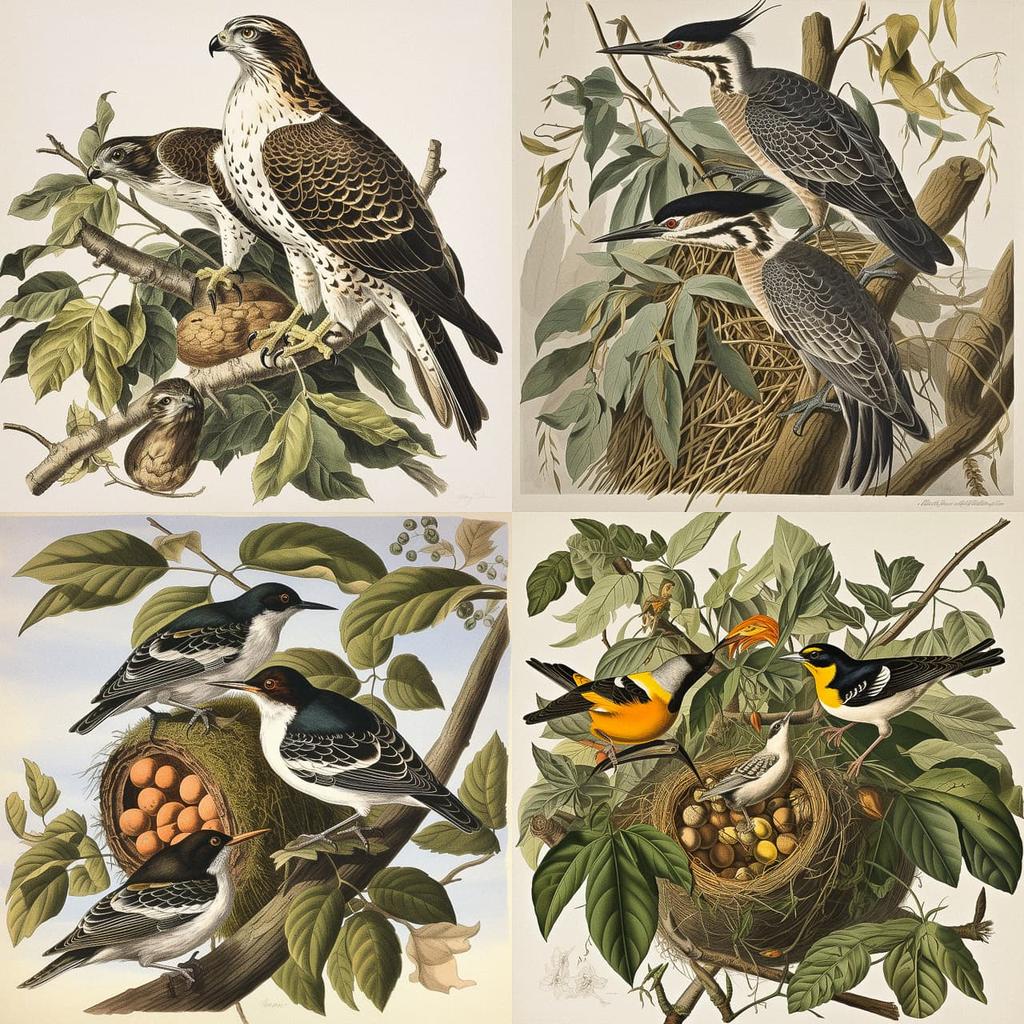 John James Audubon style, Midjourney V5, render 1 of 4