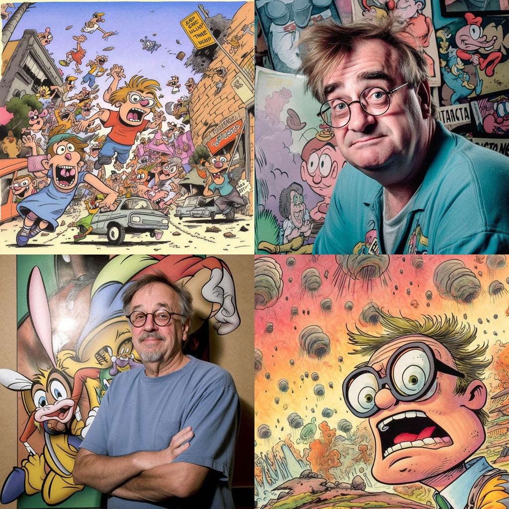 John Kricfalusi style, Midjourney V5, render 1 of 4