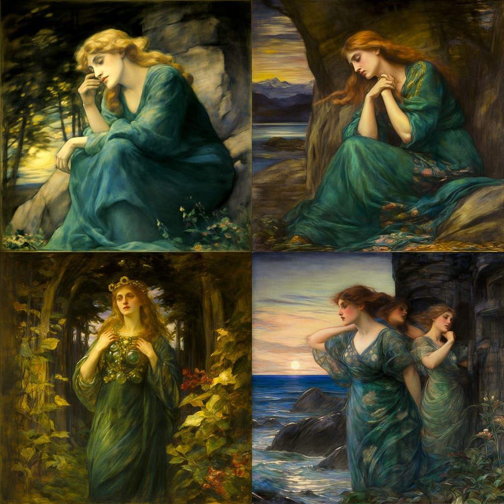 John La Farge style, Midjourney V5, render 1 of 4