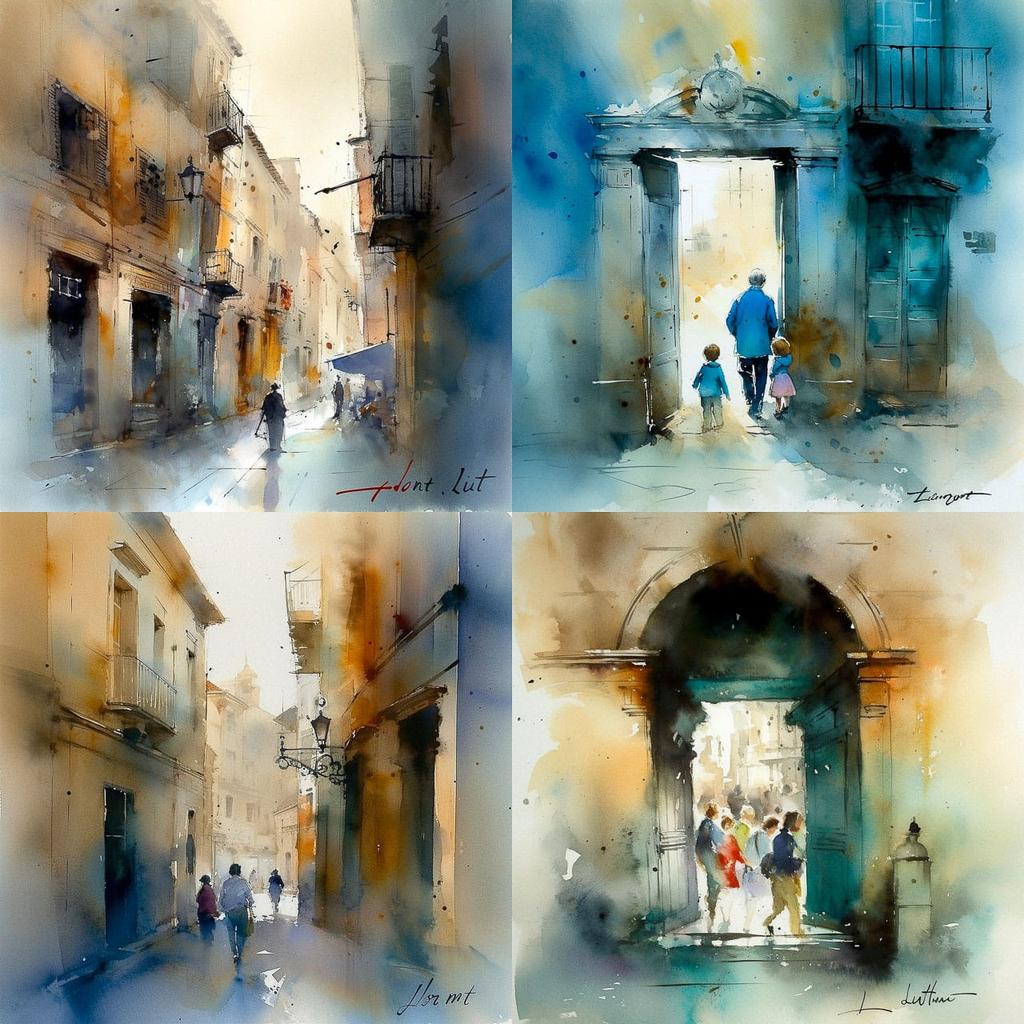 John Lovett style, Midjourney V5, render 1 of 4