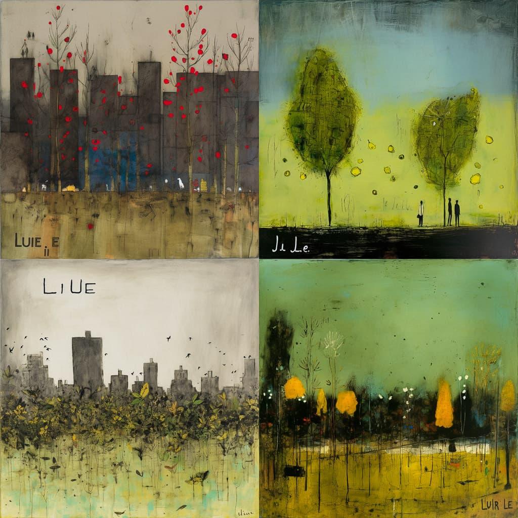 John Lurie style, Midjourney V5, render 1 of 4