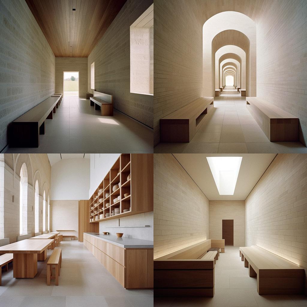 John Pawson style, Midjourney V5, render 1 of 4
