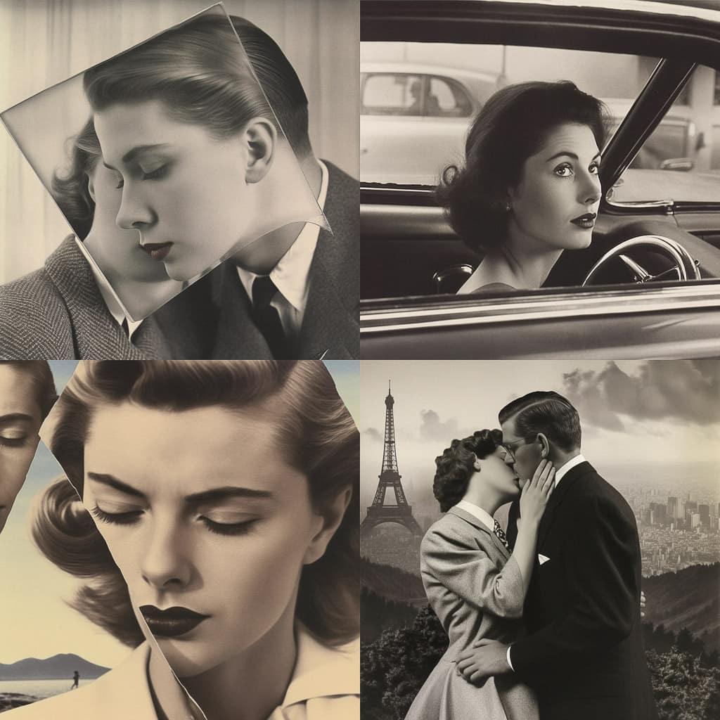 John Stezaker style, Midjourney V5, render 1 of 4