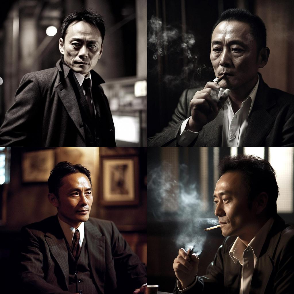 Johnnie To style, Midjourney V5, render 1 of 4