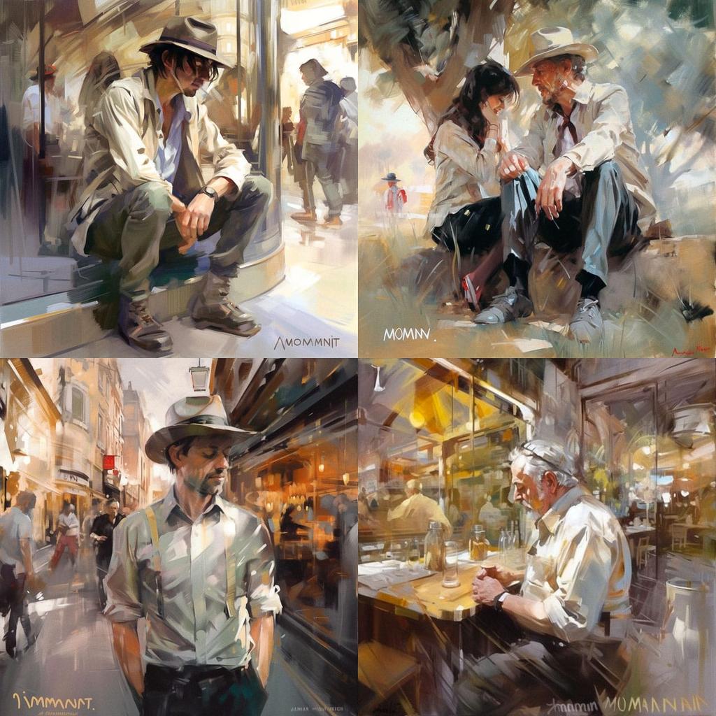 Johnny Morant style, Midjourney V5, render 1 of 4