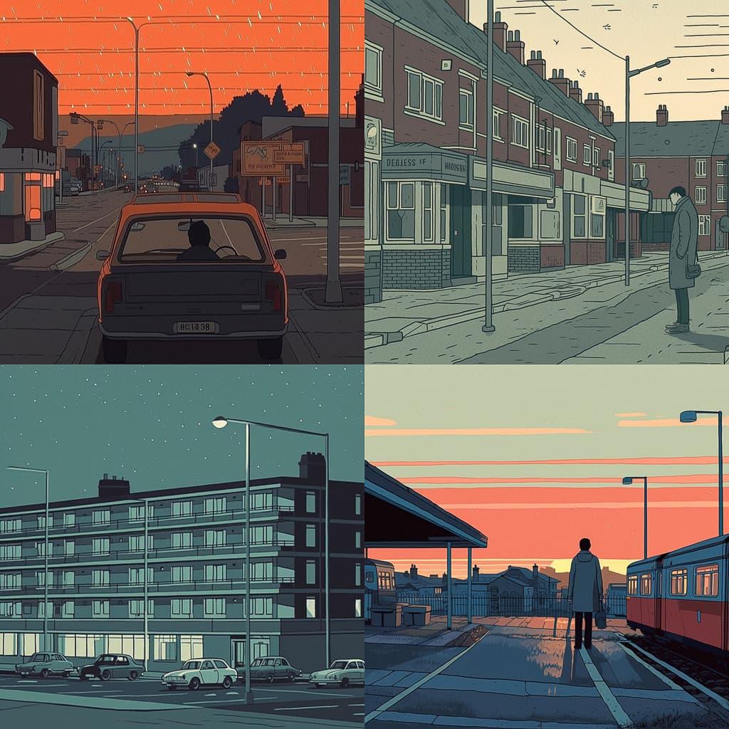 Jon McNaught style, Midjourney V5, render 1 of 4