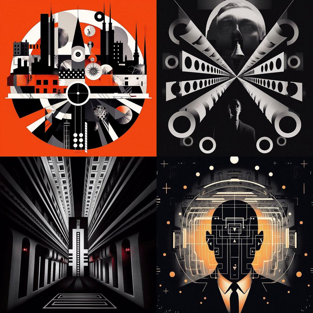 Jonathan Barnbrook style, Midjourney V5, render 1 of 4