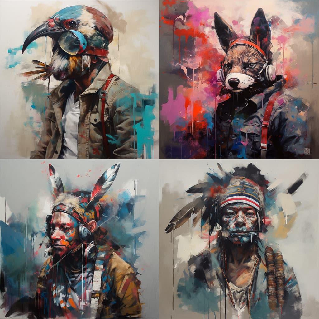 Joram Roukes style, Midjourney V5, render 1 of 4