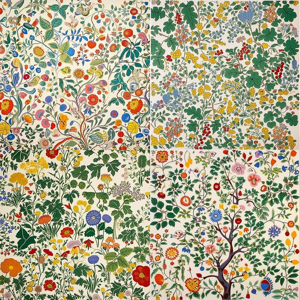 Josef Frank style, Midjourney V5, render 1 of 4