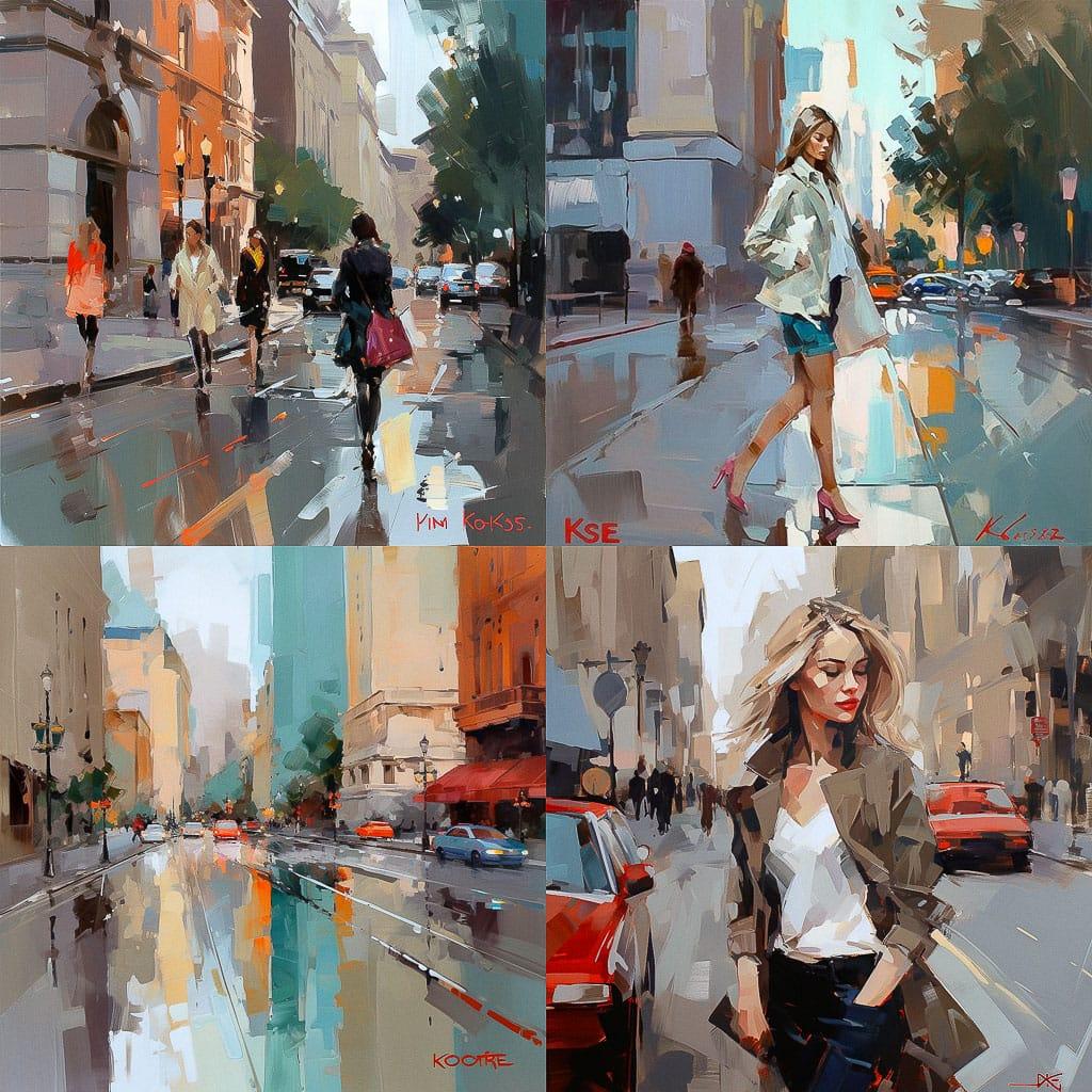 Josef Kote style, Midjourney V5, render 1 of 4