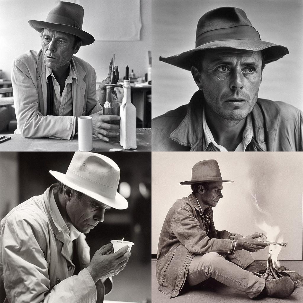 Joseph Beuys style, Midjourney V5, render 1 of 4