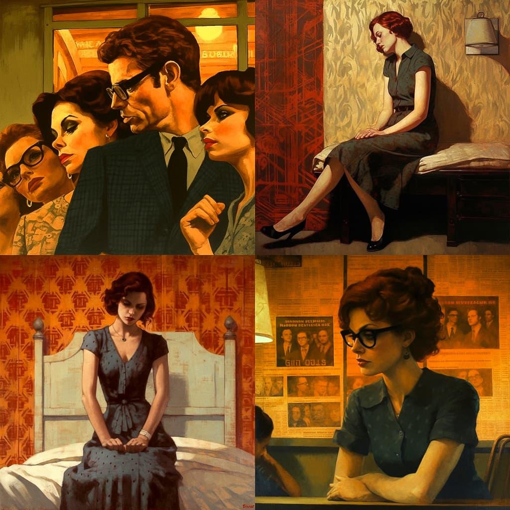 Joseph Lorusso style, Midjourney V5, render 1 of 4