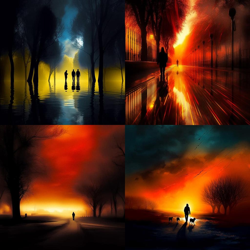 Josh Adamski style, Midjourney V5, render 1 of 4