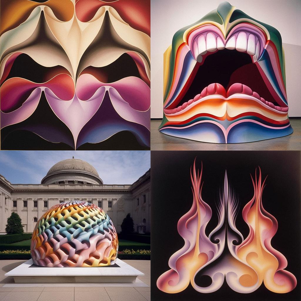 Judy Chicago style, Midjourney V5, render 1 of 4
