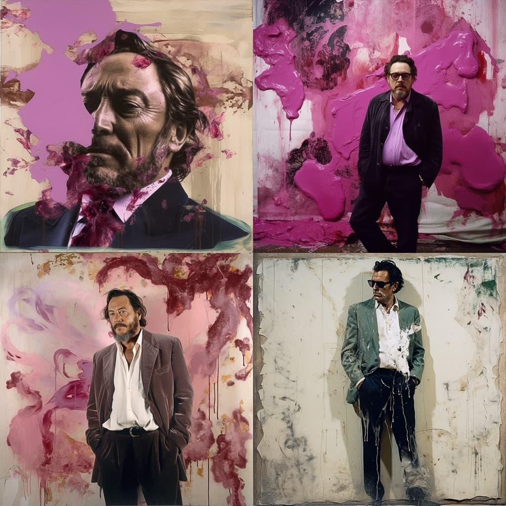 Julian Schnabel style, Midjourney V5, render 1 of 4