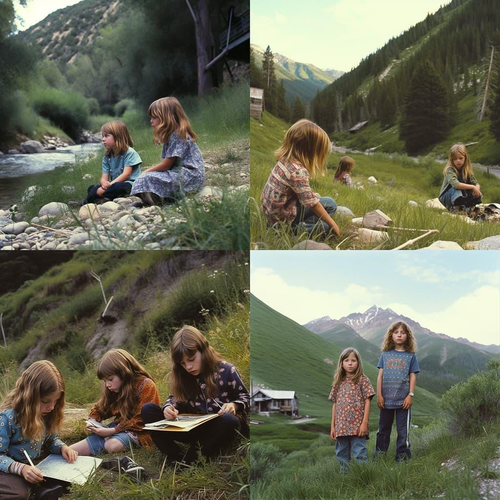 Justine Kurland style, Midjourney V5, render 1 of 4