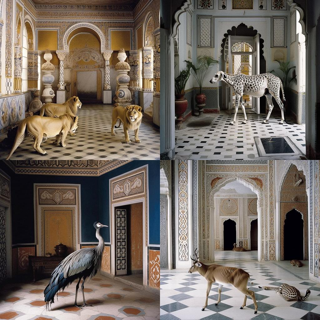 Karen Knorr style, Midjourney V5, render 1 of 4