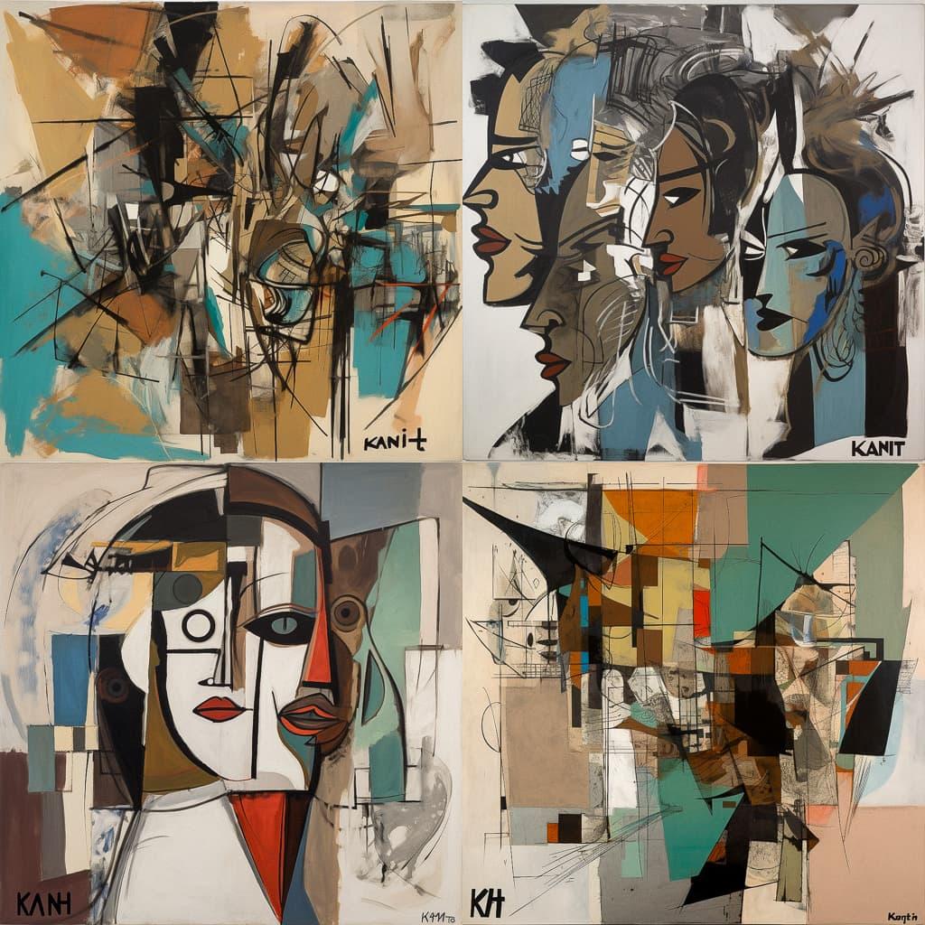 Karl Knaths style, Midjourney V5, render 1 of 4