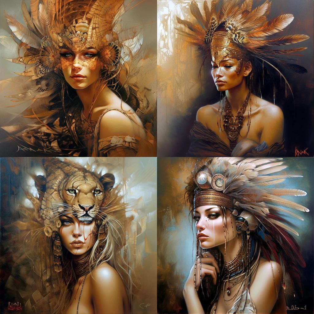 Karol Bak style, Midjourney V5, render 1 of 4