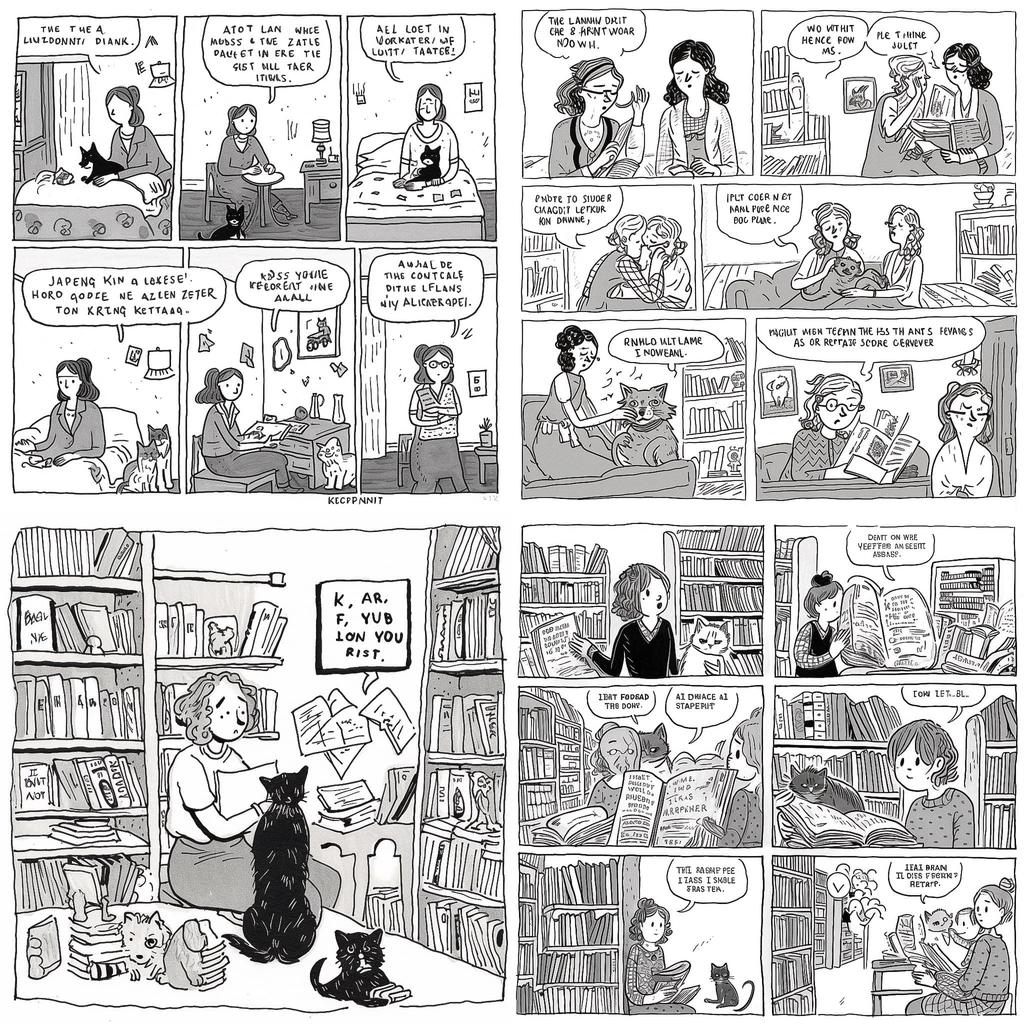 Kate Beaton style, Midjourney V5, render 1 of 4