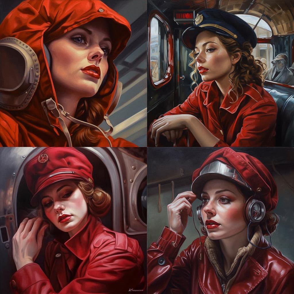 Kathrin Longhurst style, Midjourney V5, render 1 of 4