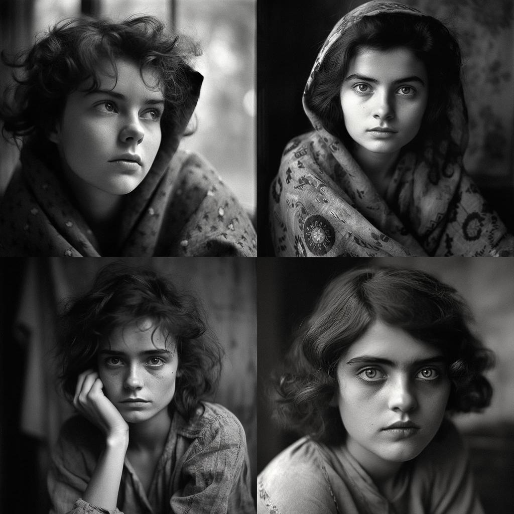 Kati Horna style, Midjourney V5, render 1 of 4