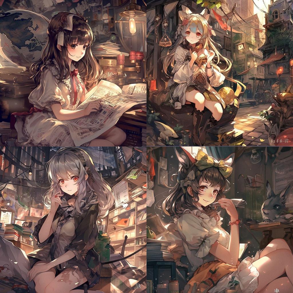 Kawacy style, Midjourney V5, render 1 of 4