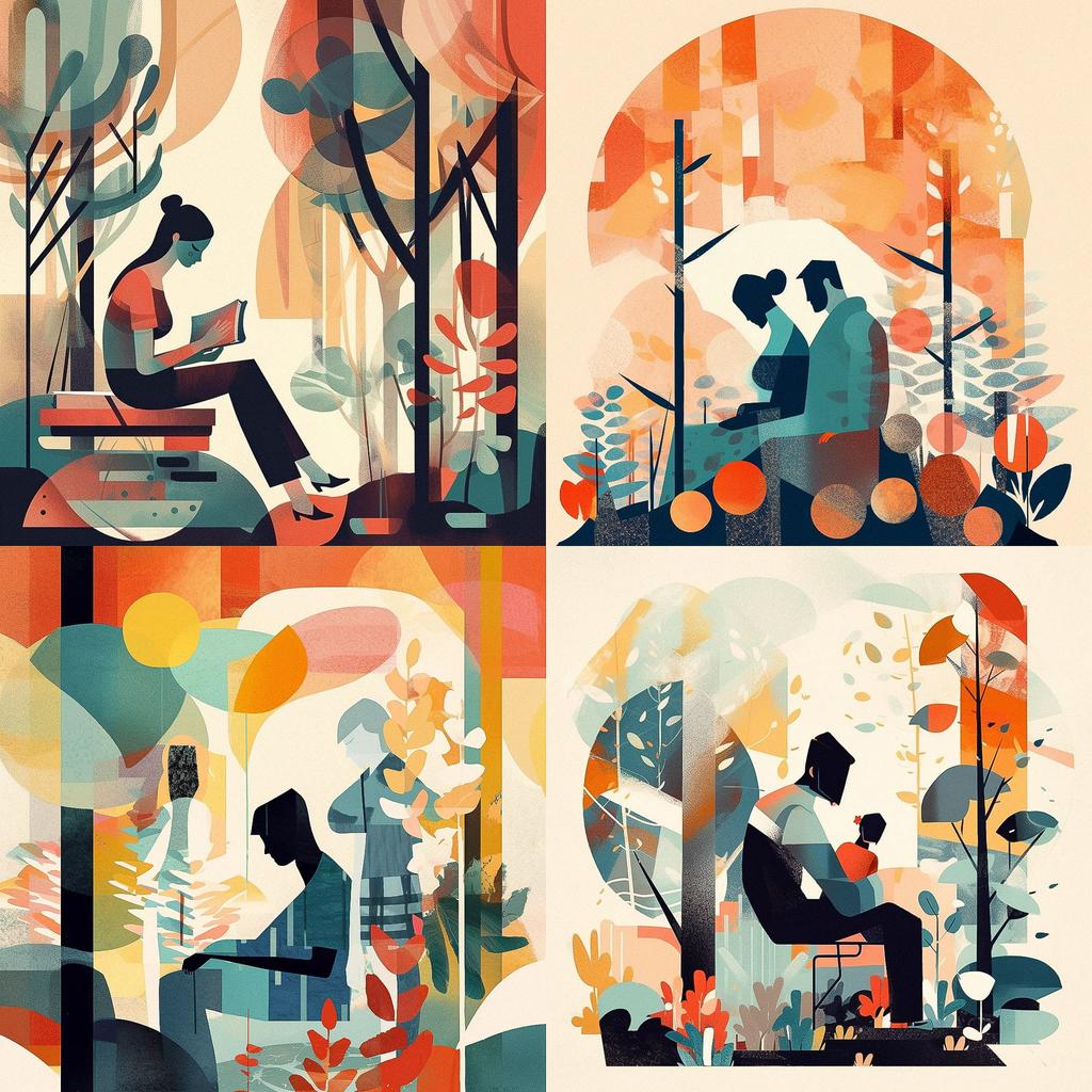 Keith Negley style, Midjourney V5, render 1 of 4