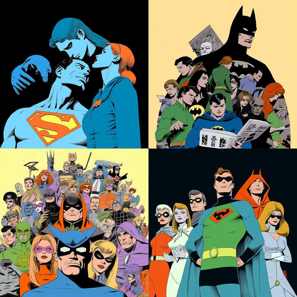 Kevin Nowlan style, Midjourney V5, render 1 of 4