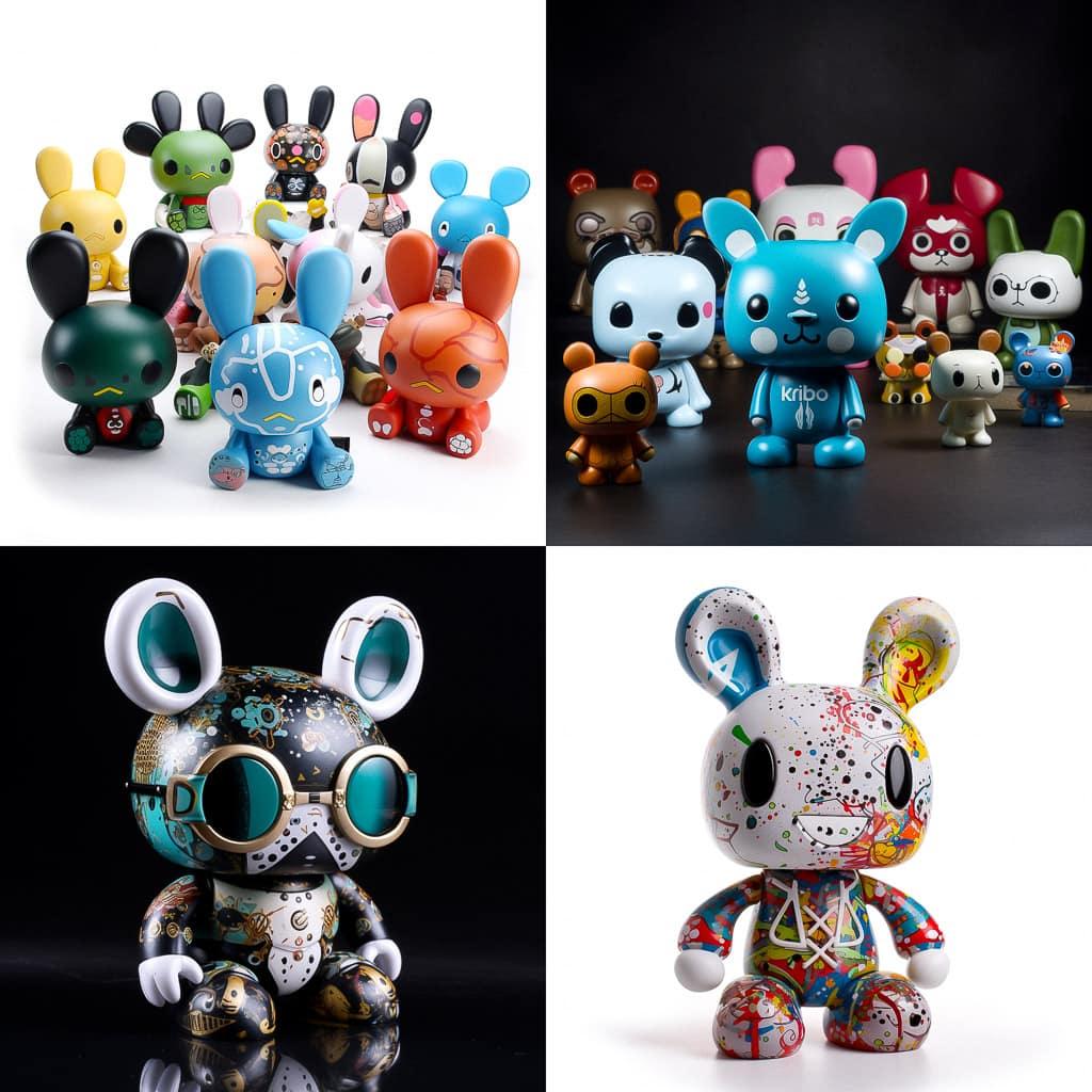 Kidrobot style, Midjourney V5, render 1 of 4