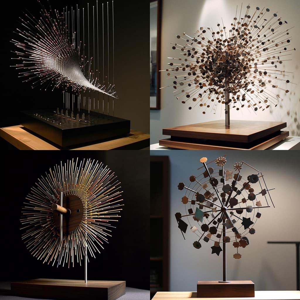 Kinetic art style, Midjourney V5, render 1 of 4