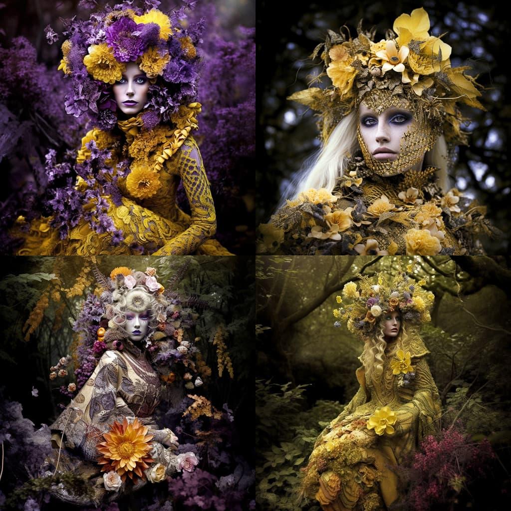 Kirsty Mitchell style, Midjourney V5, render 1 of 4