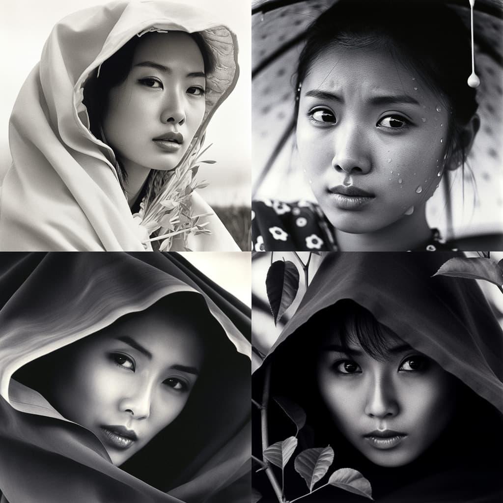 Kishin Shinoyama style, Midjourney V5, render 1 of 4
