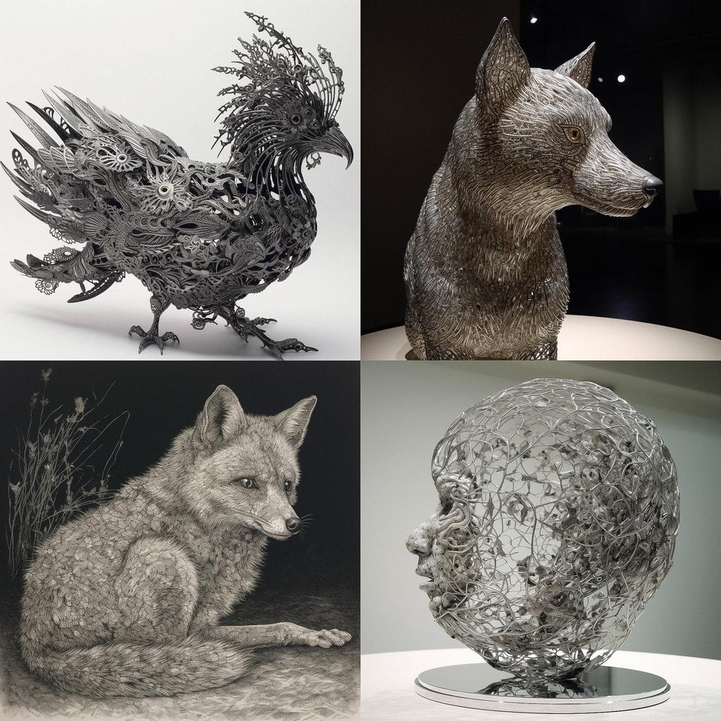 Kohei Nawa style, Midjourney V5, render 1 of 4