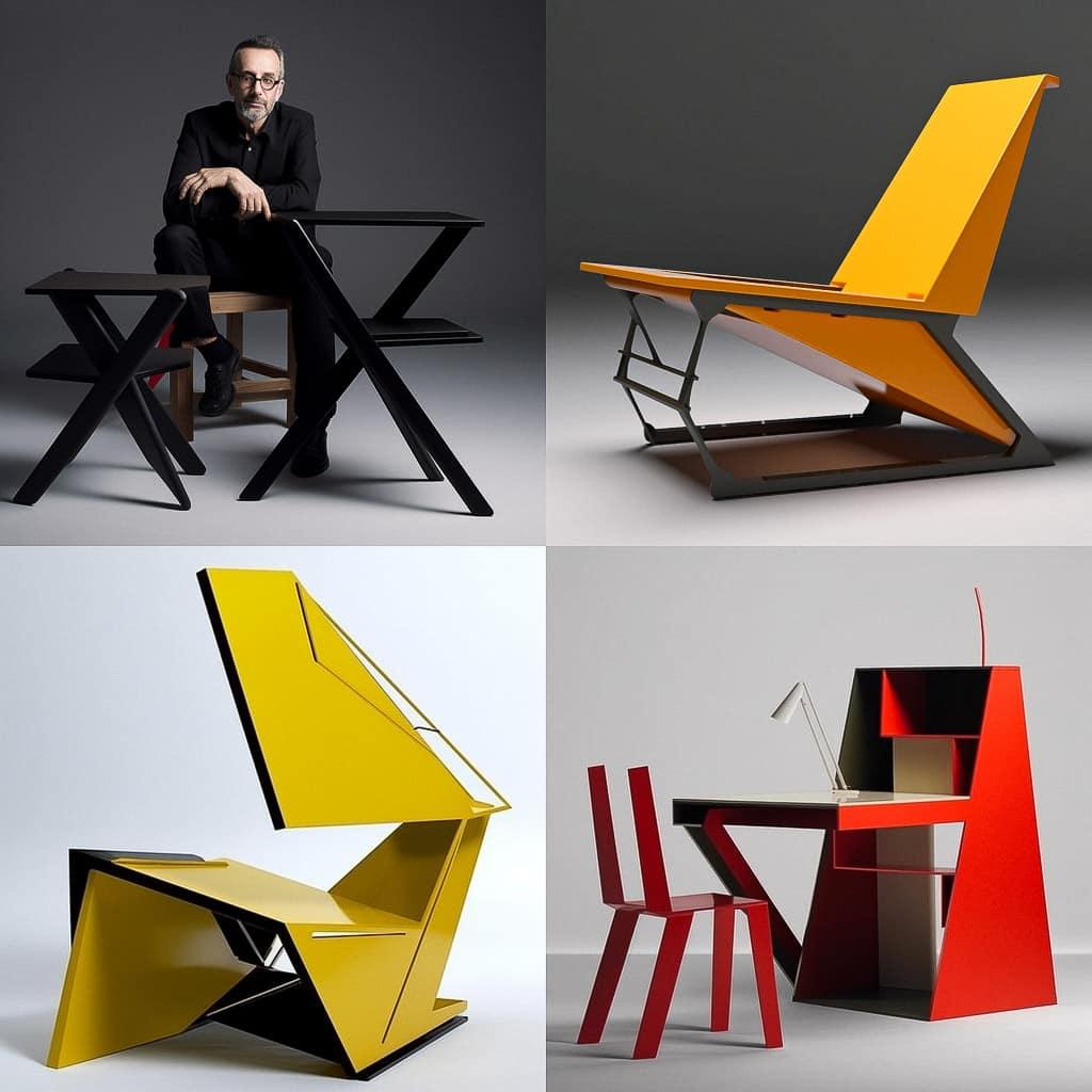 Konstantin Grcic style, Midjourney V5, render 1 of 4