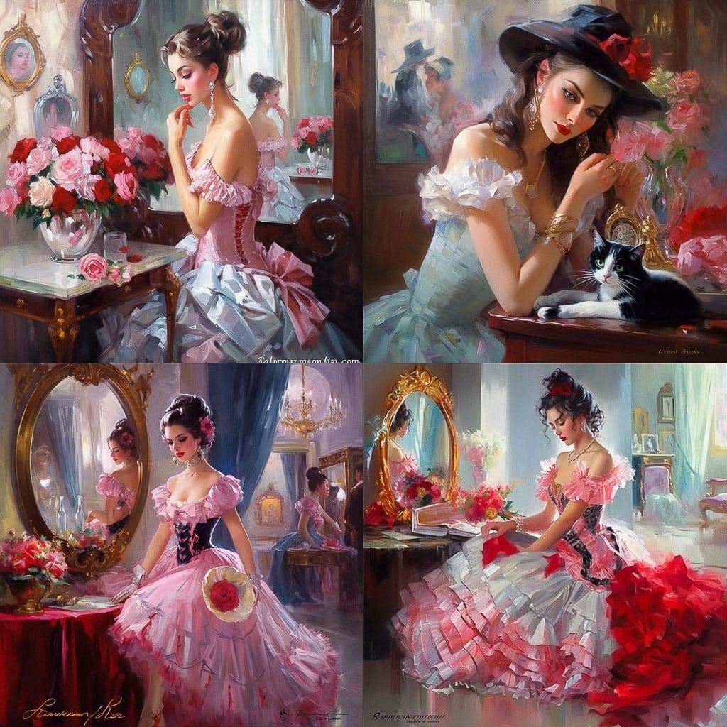 Konstantin Razumov style, Midjourney V5, render 1 of 4