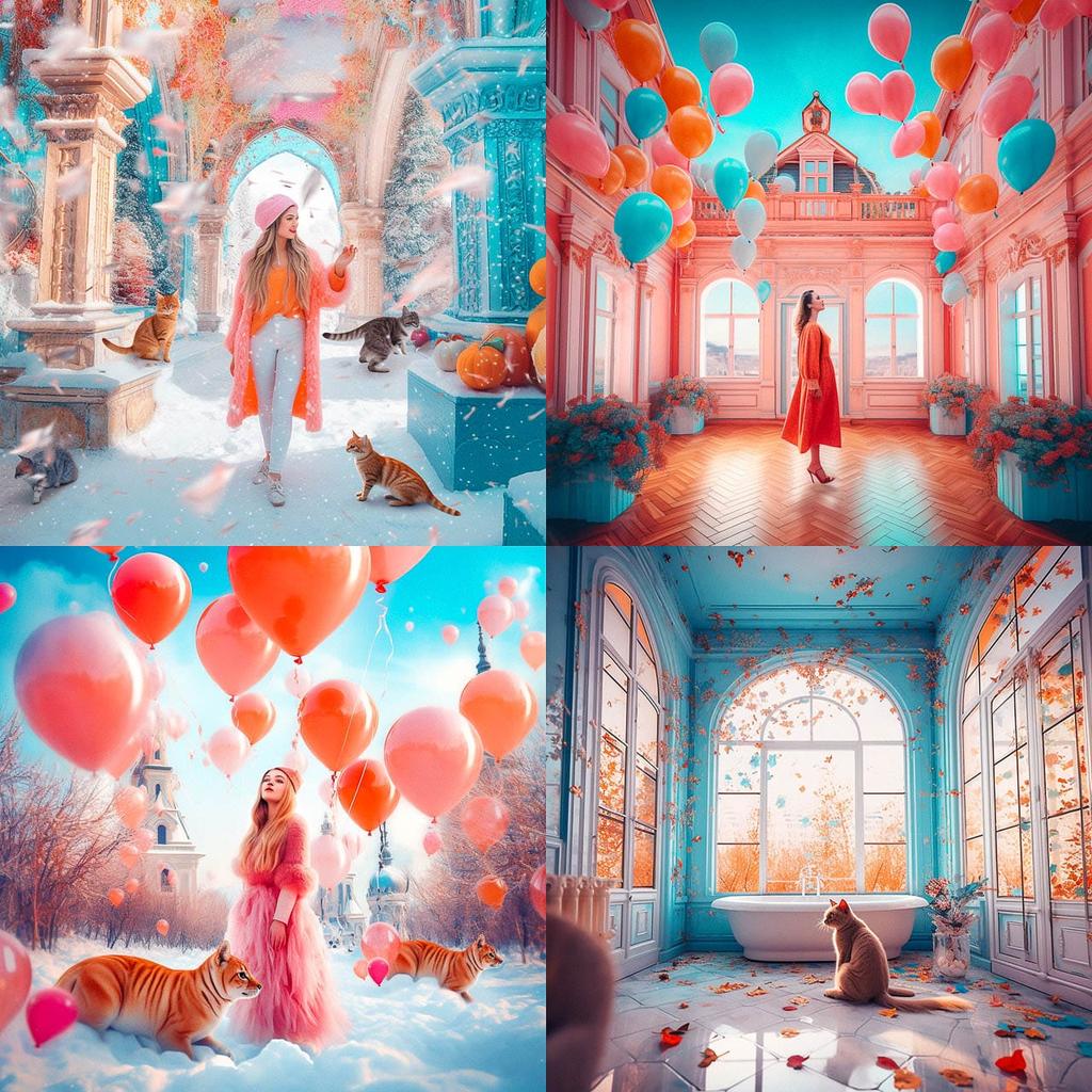Kristina Makeeva style, Midjourney V5, render 1 of 4