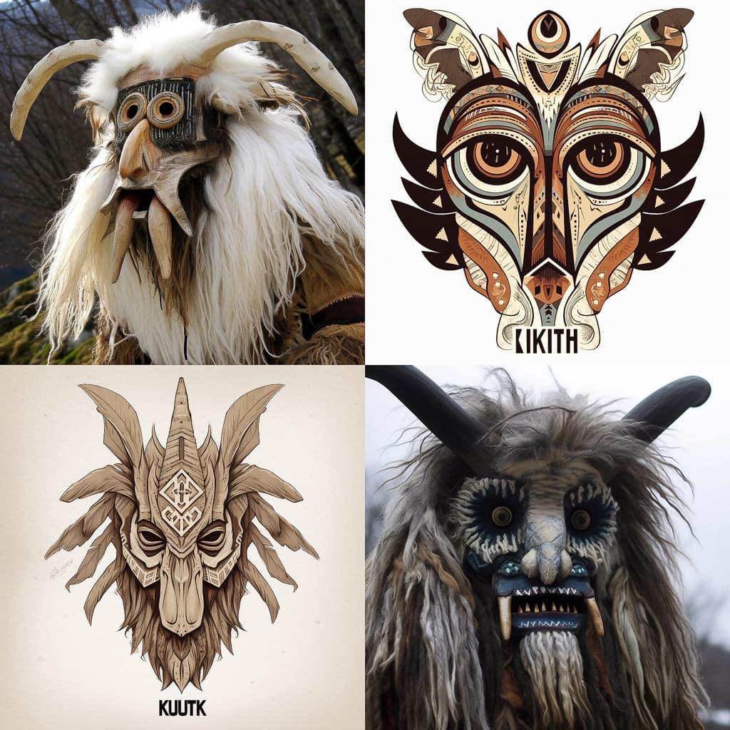 Kukeri style, Midjourney V5, render 1 of 4