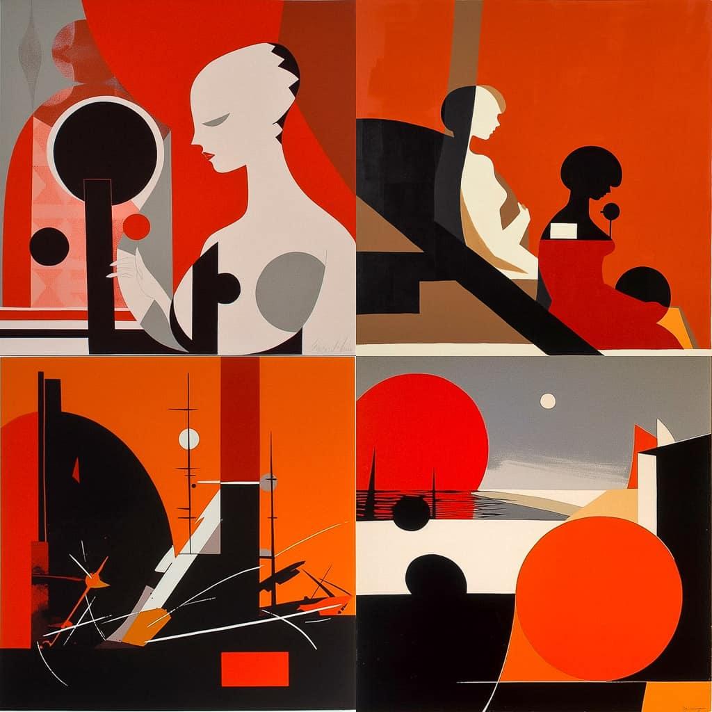 Ladislav Sutnar style, Midjourney V5, render 1 of 4
