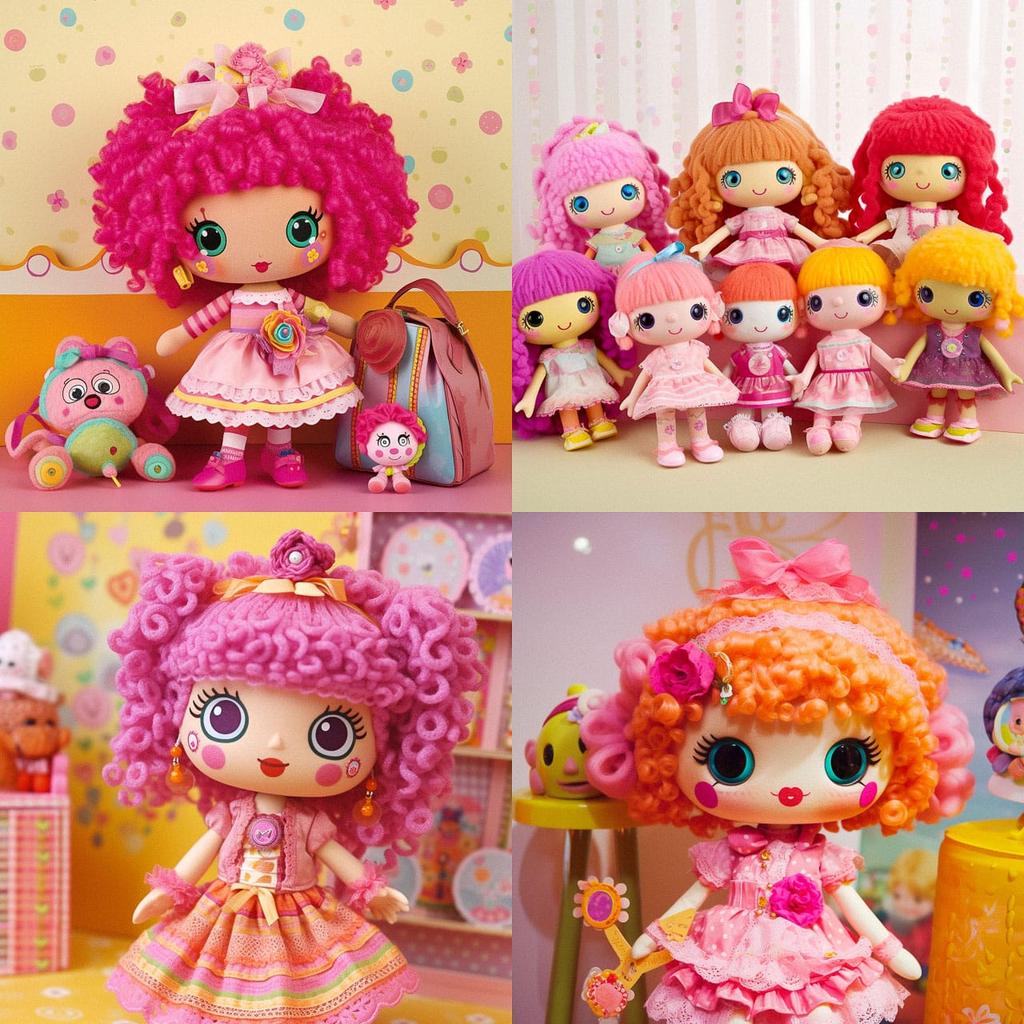 Lalaloopsy style, Midjourney V5, render 1 of 4