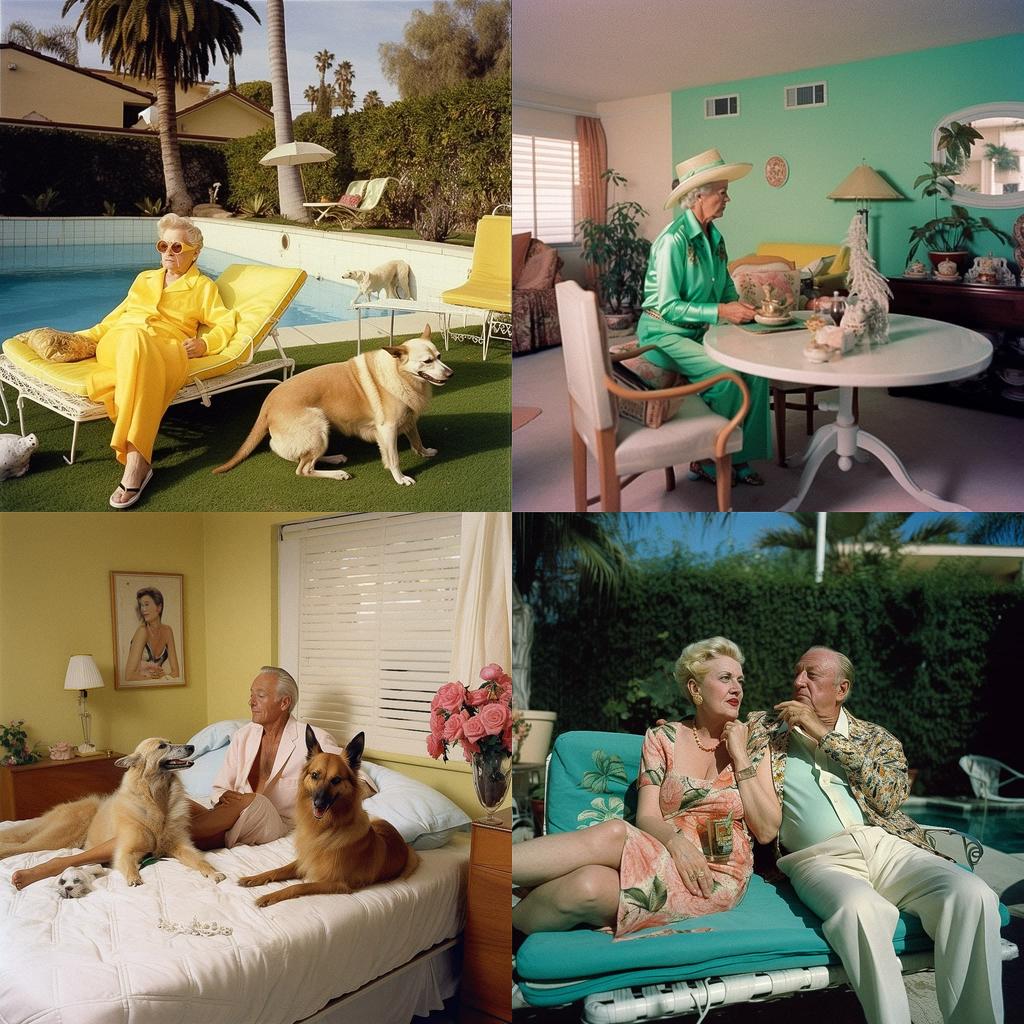 Larry Sultan style, Midjourney V5, render 1 of 4